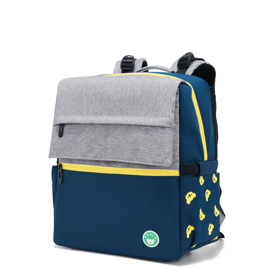 CoalaKids School Bag - Gibb Spine-Care (M) - Yellow/Blue
