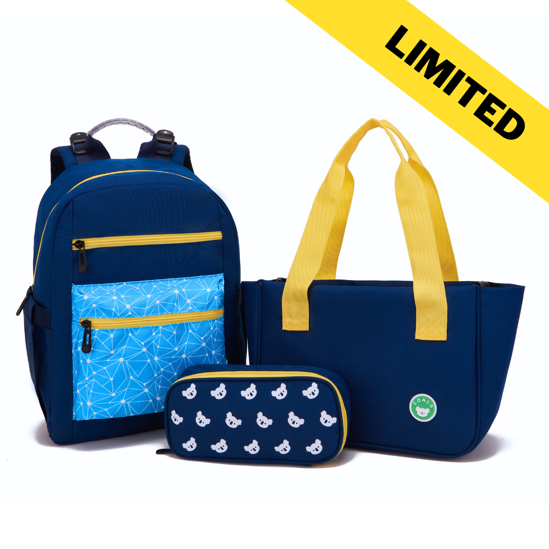 CoalaKids School Bag - DORA Classic (S) - Yellow/Blue