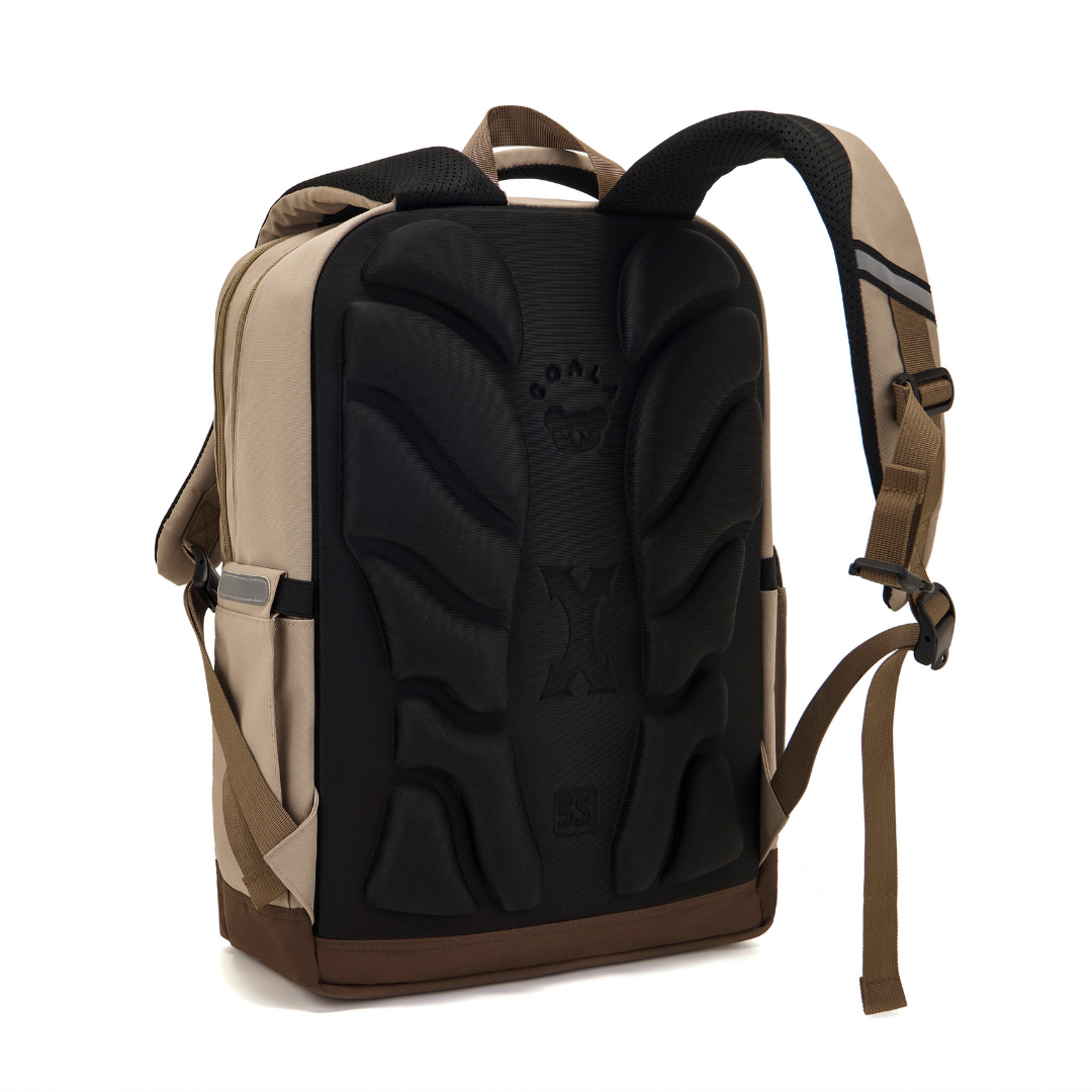 CoalaKids School Bag - DEX3 Backpack (XL) - Khaki/Brown