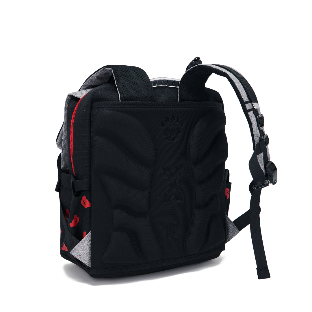 CoalaKids School Bag - Gibb Spine-Care (M) - Black/Red