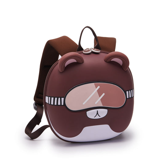 CoalaKids School Bag - Ani Kindergarten Bag (XS) - Brown/Bear