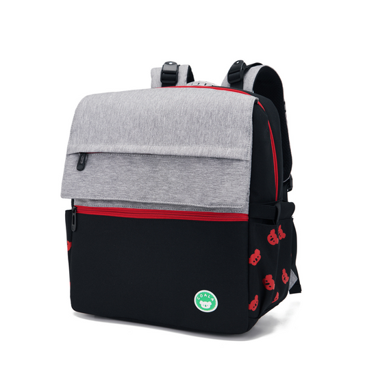 CoalaKids School Bag - Gibb Spine-Care (M) - Black/Red