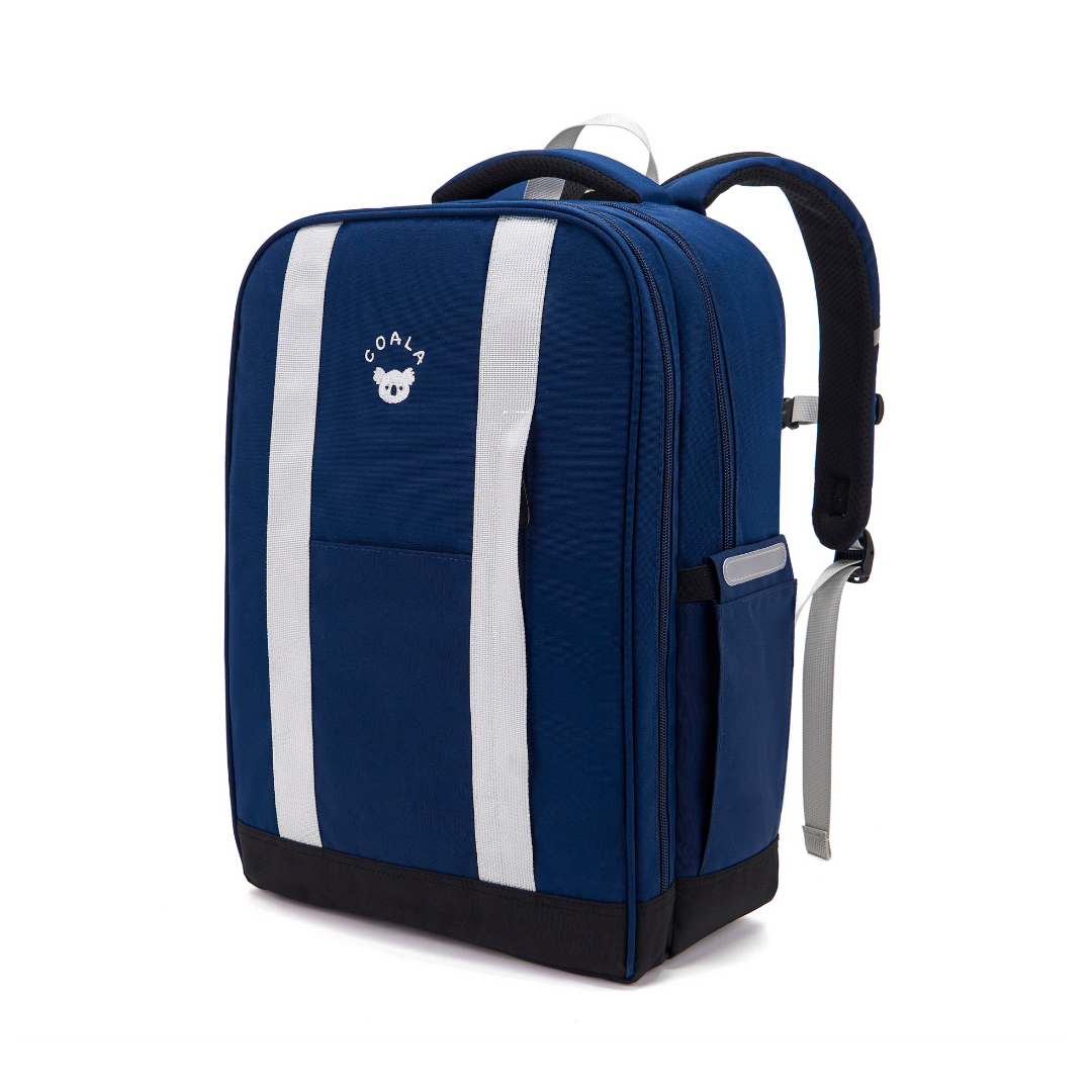 [PRE-ORDER] - CoalaKids School Bag - DEX3 Backpack (XL) - Grey/Blue
