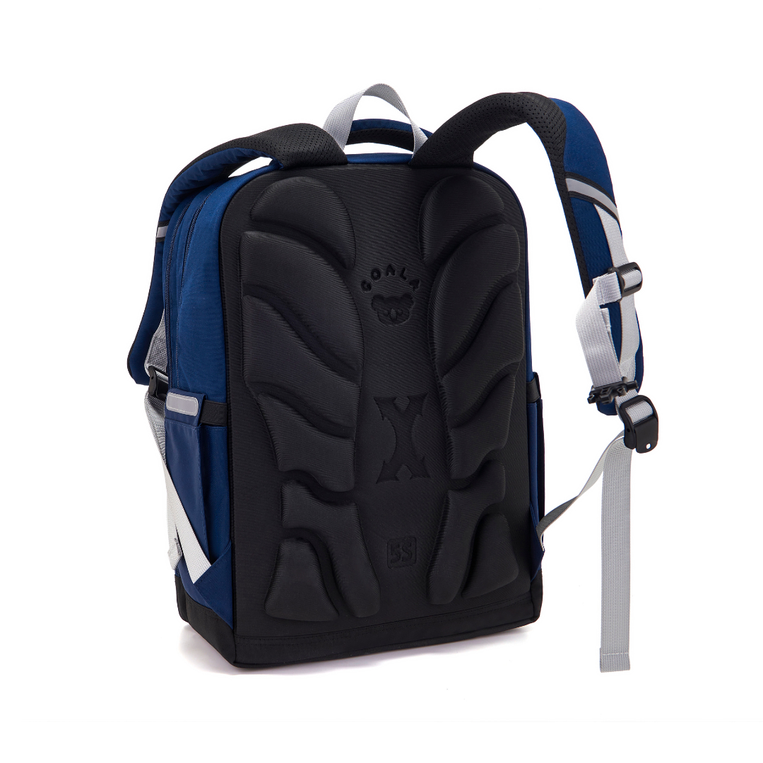[PRE-ORDER] - CoalaKids School Bag - DEX3 Backpack (XL) - Grey/Blue