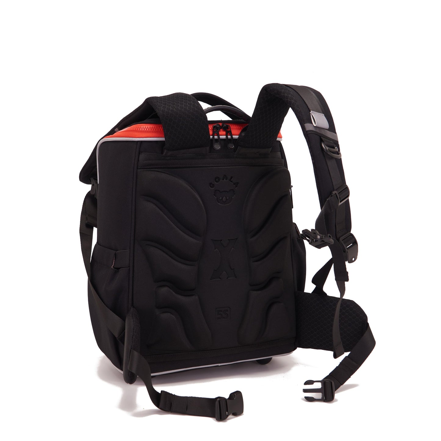 [PRE-ORDER] - CoalaKids School Bag - PRIMO Premium (L) - Black/Red