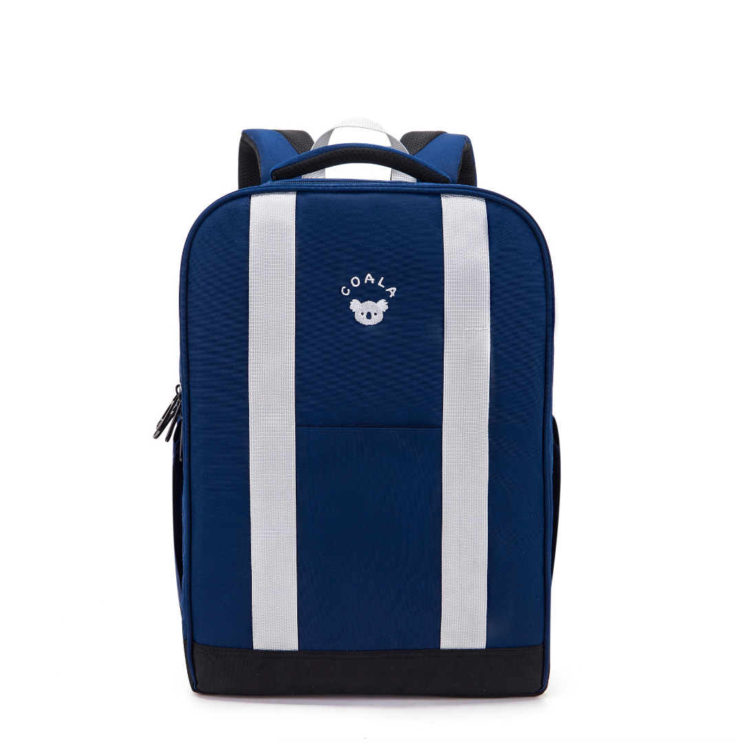 [PRE-ORDER] - CoalaKids School Bag - DEX3 Backpack (XL) - Grey/Blue